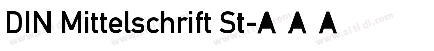 DIN Mittelschrift St字体转换